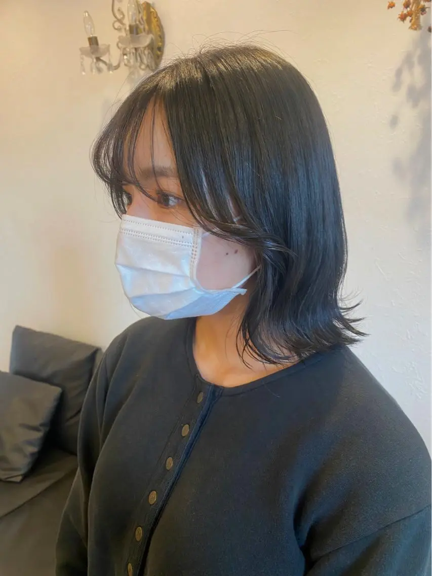カット+前髪パーマ🌈の写真