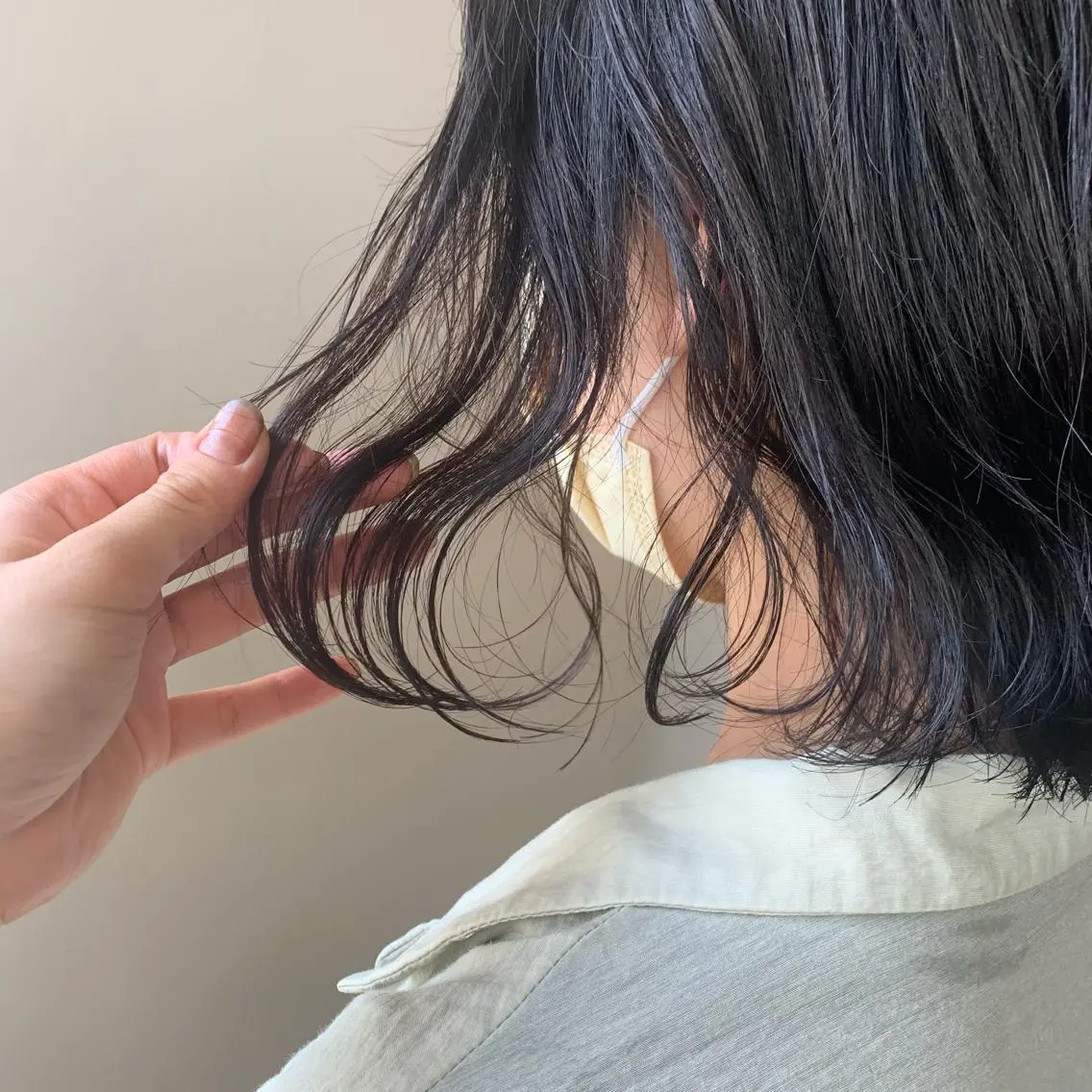 ショート カラー ヘアアレンジ ラベンダーカラー 本間 結衣のヘアスタイル