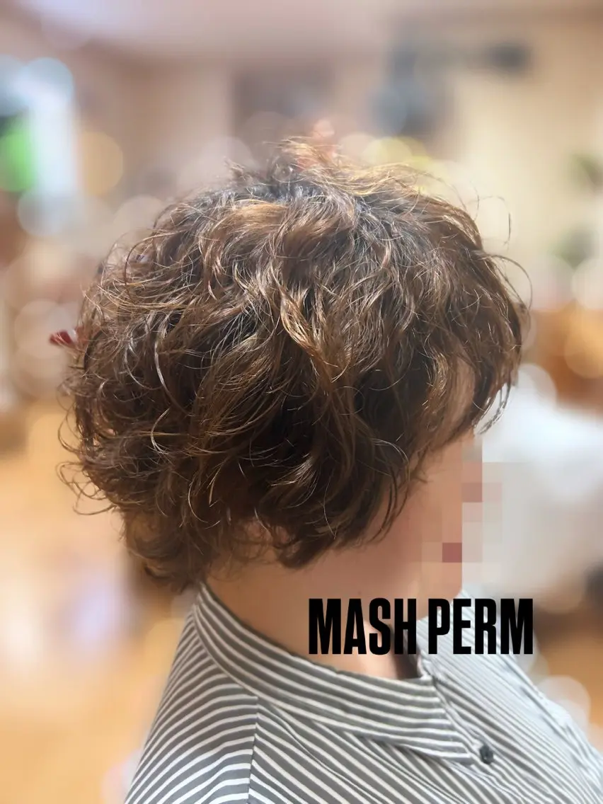 ショート パーマ かぁちゃん 橋本のヘアスタイル