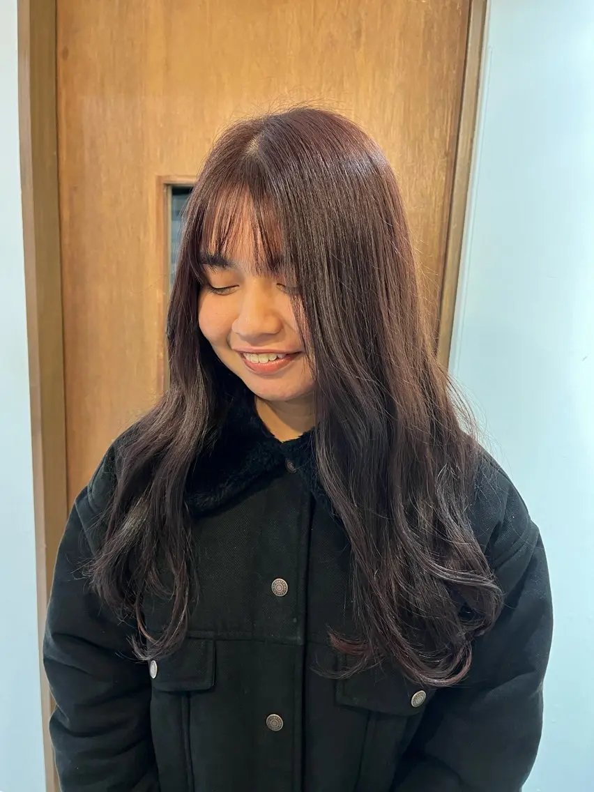 ロング カラー ブリーチ 透明感カラー ダブルカラー ラベンダーカラー ブリーチなしカラー カット ヘアカラー 🌷 miko🌷のヘアスタイル