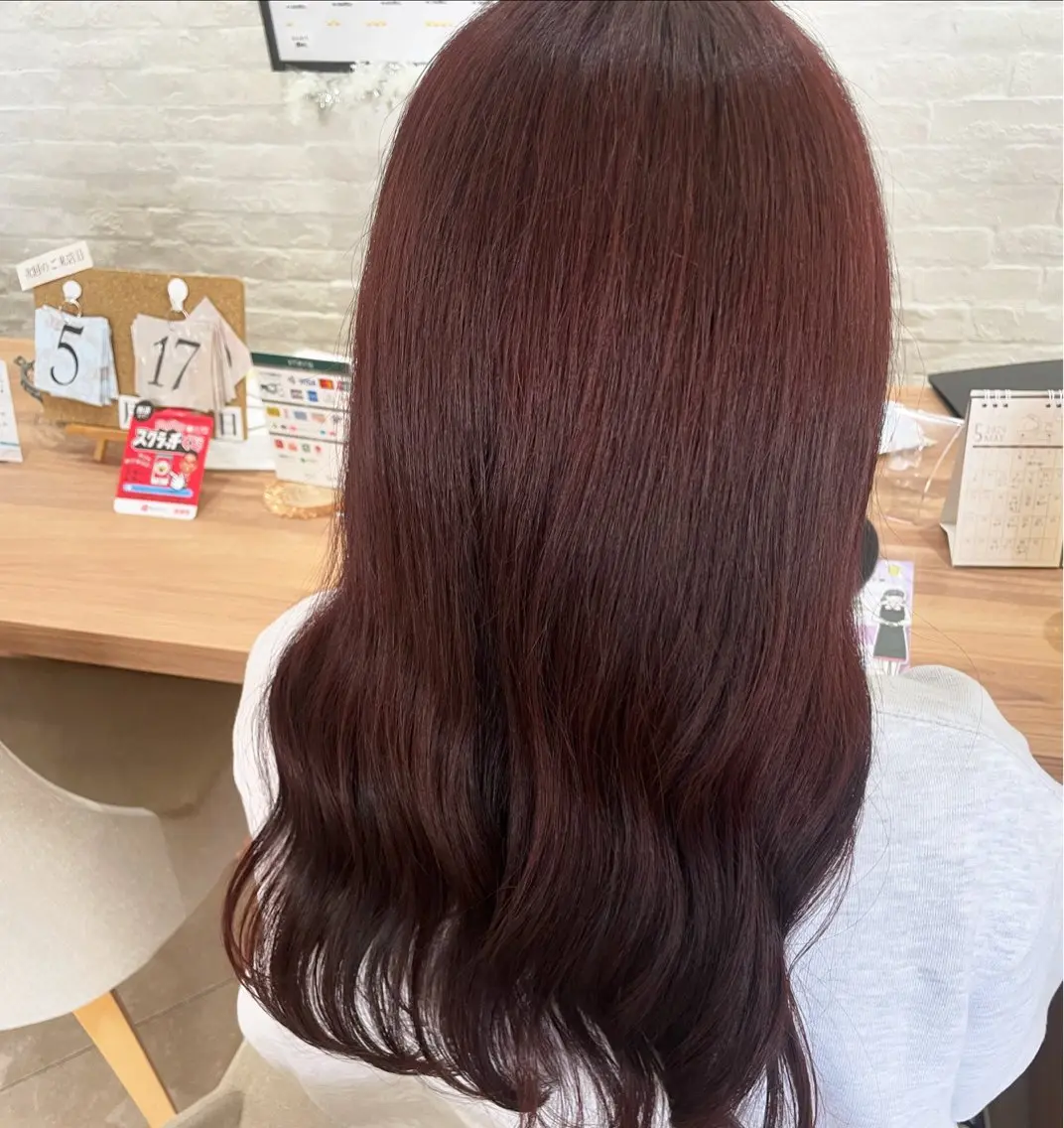 ロング 堀口 鈴花のヘアスタイル