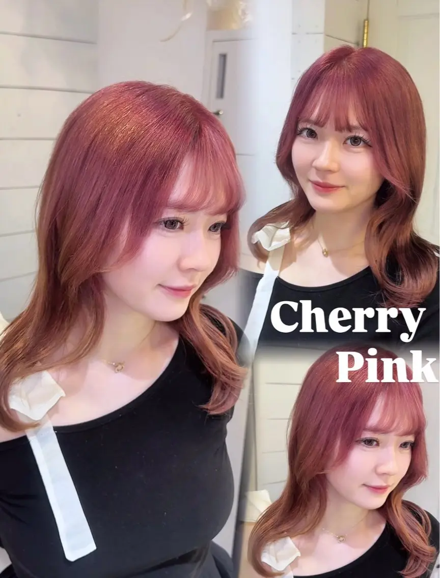 ロング カラー ブリーチ 透明感カラー ピンクカラー ヘアカラー 岡山ハイトーン/ 透明感カラー/赤木雅のヘアスタイル