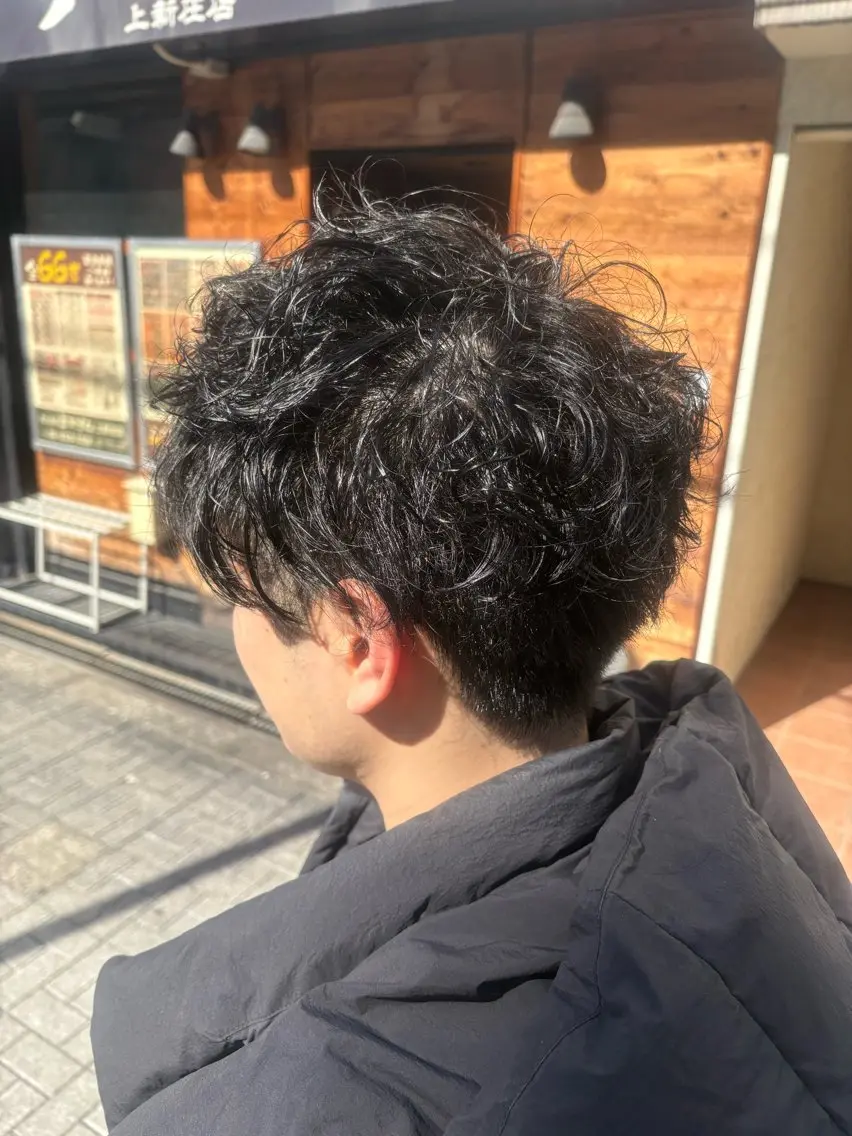 ショート パーマ メンズ メンズパーマ 西村 弘輝 パーマ/艶髪カラーのヘアスタイル