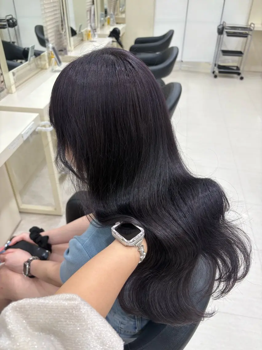 ロング カラー ヘアアレンジ ヘアカラー 💟RINNA 艶カラー💟のヘアスタイル