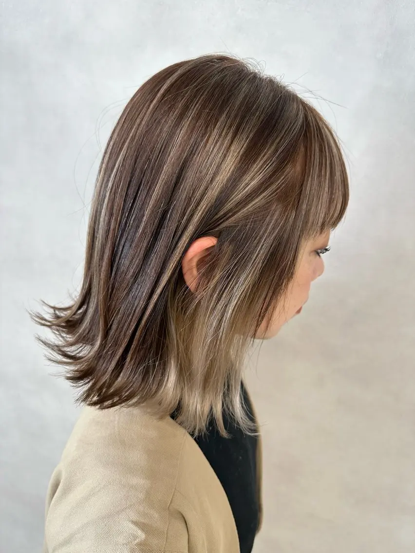 カット＋カラー＋ハイライト(インナーカラーOK/白髪ぼかしOK)＋トリートメント✂︎💎の写真