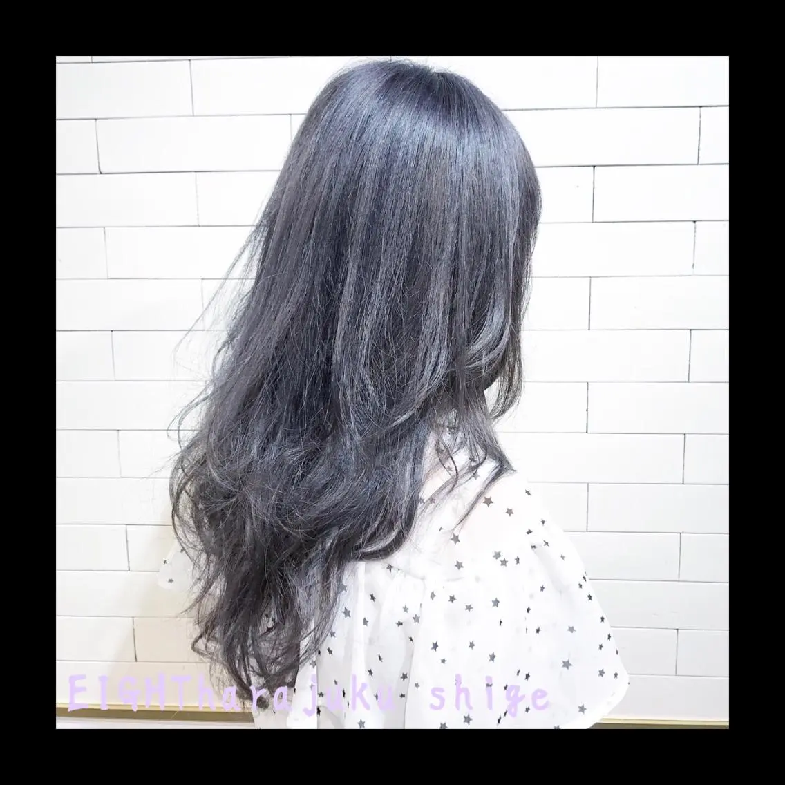 ロング カラー ブリーチ カット 及川シゲル 髪質改善講師のヘアスタイル