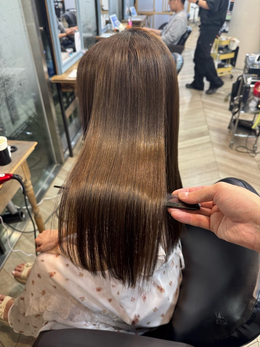 ロング 縮毛矯正 トリートメント ⭐️髪質改善特化⭐️ メンズ/佐藤景流のヘアスタイル