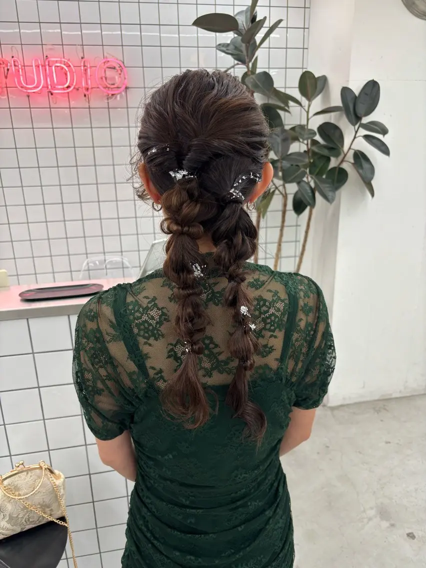 ロング ヘアアレンジ ヘアセット 夕羽夢🍓矢場/ JILLSTUDIOのヘアスタイル