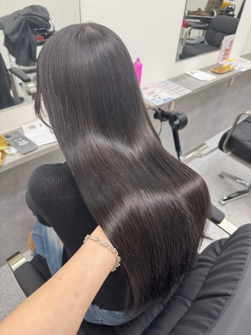 ロング カラー 透明感カラー トリートメント 韓国レイヤー艶カラー ブリーチ otohaのヘアスタイル