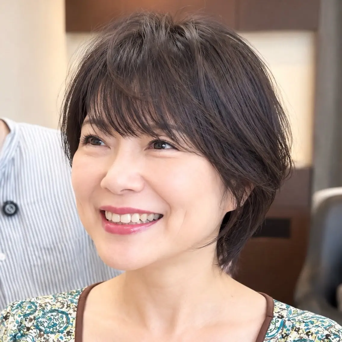 ショート カラー 似合わせカット ショートヘア カット ヘアカラー お悩み解決ショート/ 似合わせカット/といのヘアスタイル
