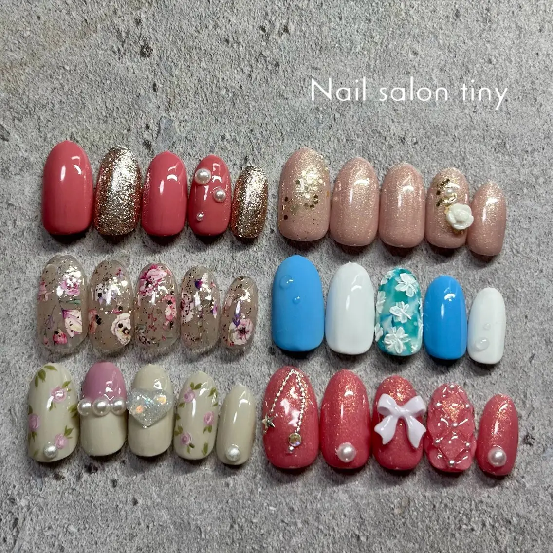ネイル Nail salon tiny🩵のネイルデザイン
