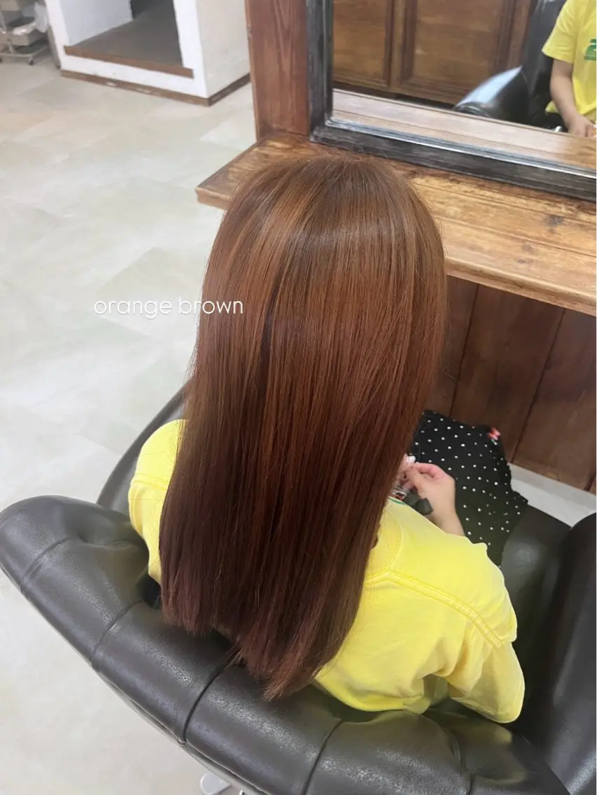 ミディアム カラー ヘアカラー Frames Yumeのヘアスタイル