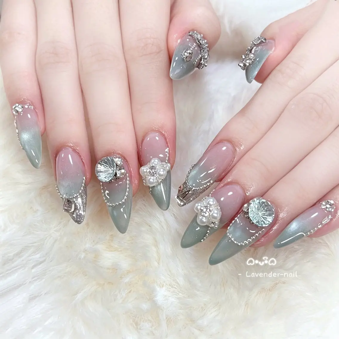 ネイル ハンドネイル Lavender nail·中島公園のネイルデザイン