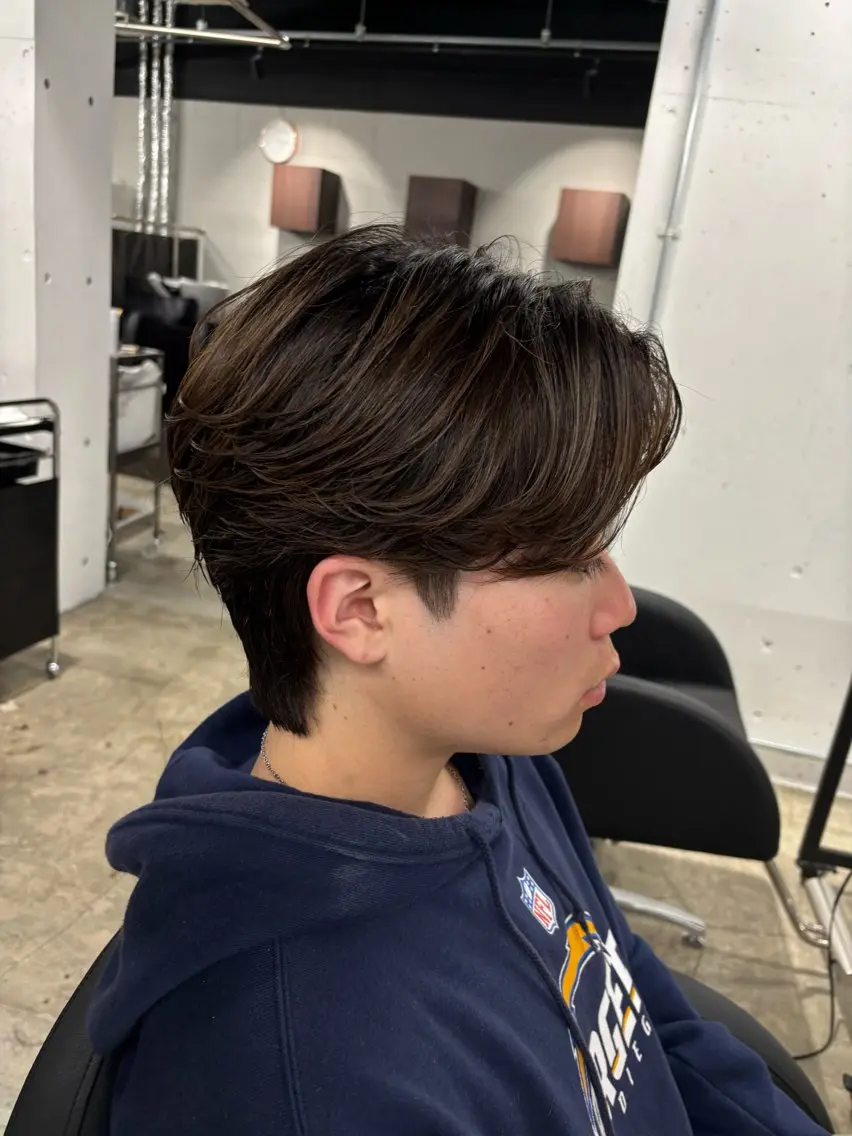 パーマ メンズ フェザーパーマ メンズパーマ 福岡美容室【pia】 タイヘイのヘアスタイル