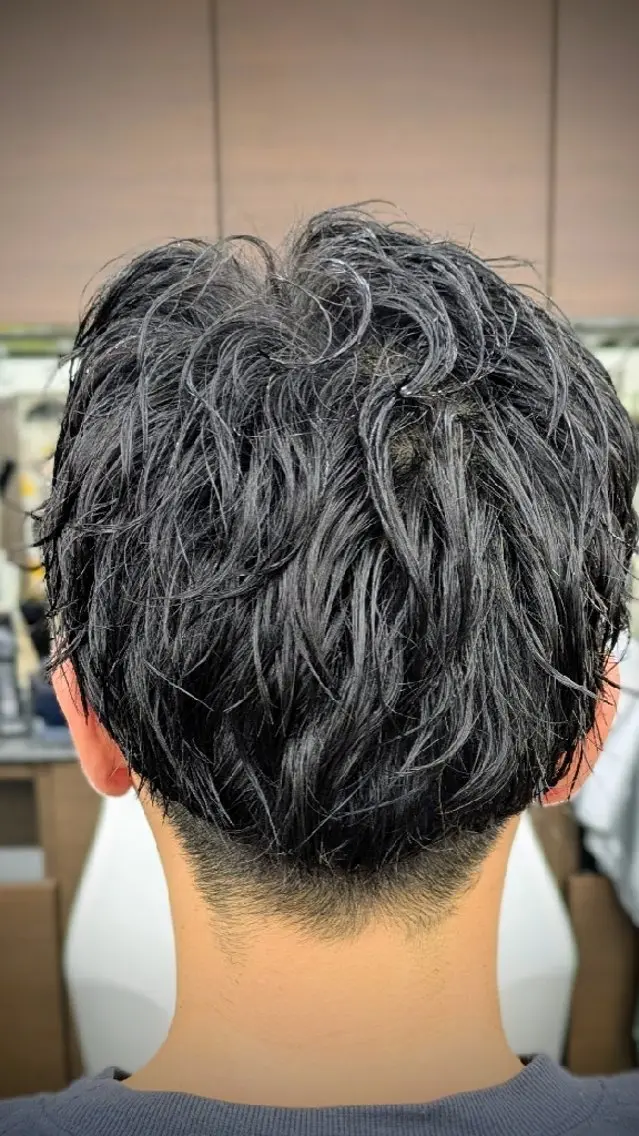 ショート パーマ 理容プラージュ燕三条 福井のヘアスタイル