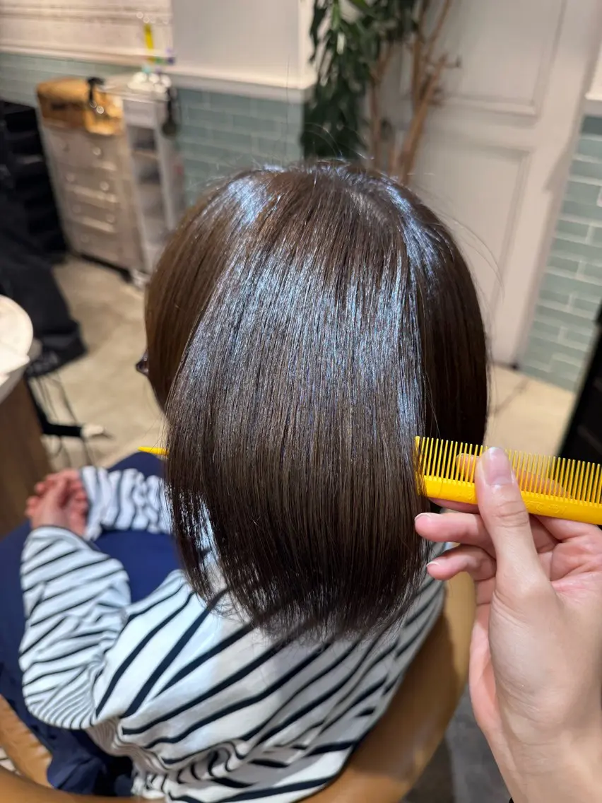 ショート カラー ヘアカラー トリートメント 艶カラー/高発色 /髪質改善/てぃあらのヘアスタイル
