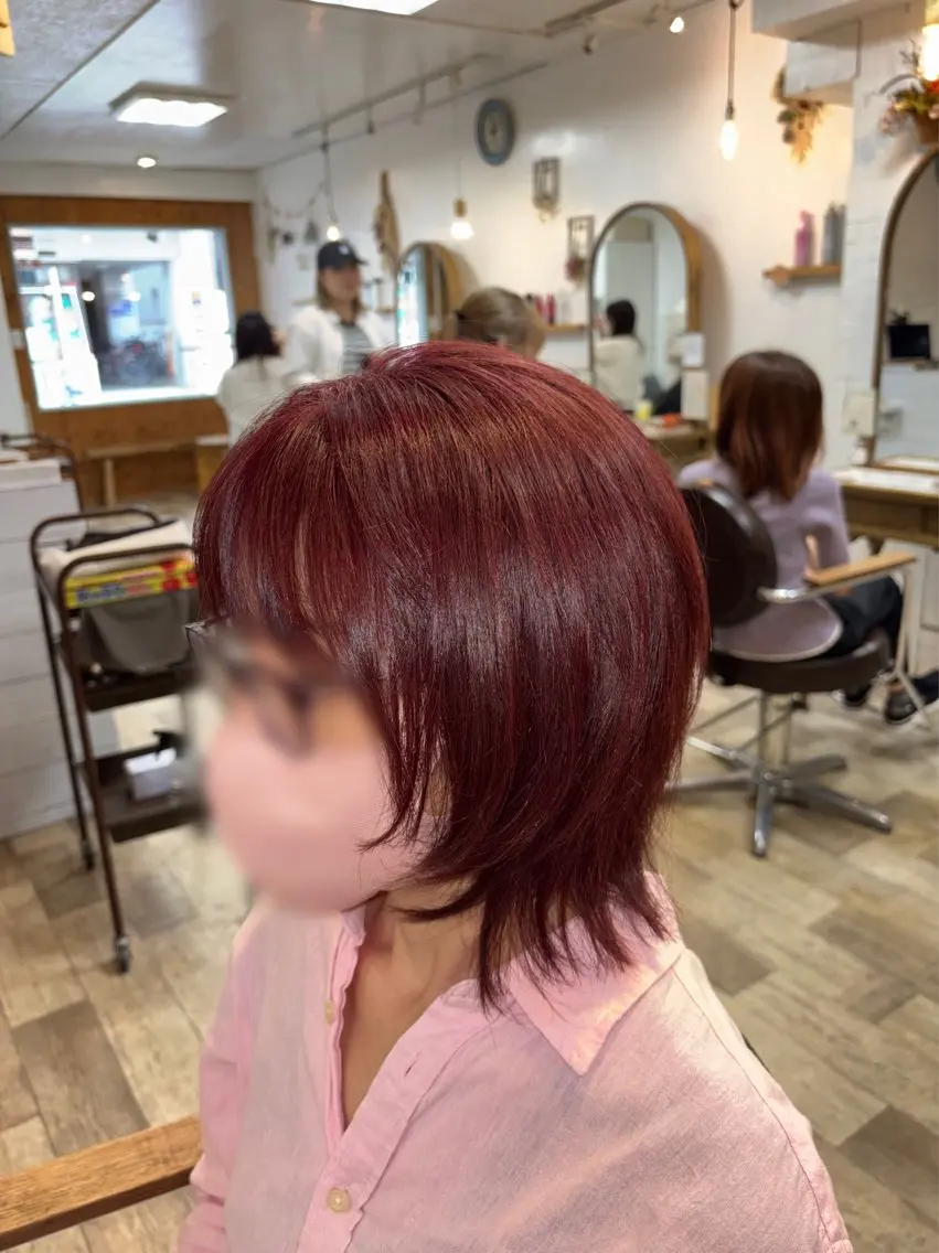 ミディアム カラー カット ヘアカラー トリートメント 西森恒嘉/南浦和/メ ンズパーマ・韓国ヘアのヘアスタイル