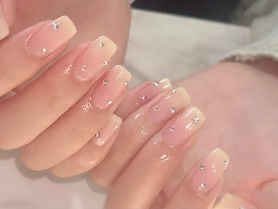 ネイル グラデーション ピンク 黄色 dylnail /南仙台のネイルデザイン