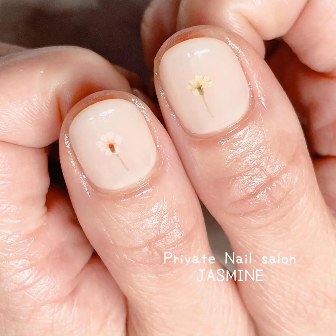 ネイル フラワーネイル シンプルネイル ハンドネイル Nail salon JASMINEのネイルデザイン