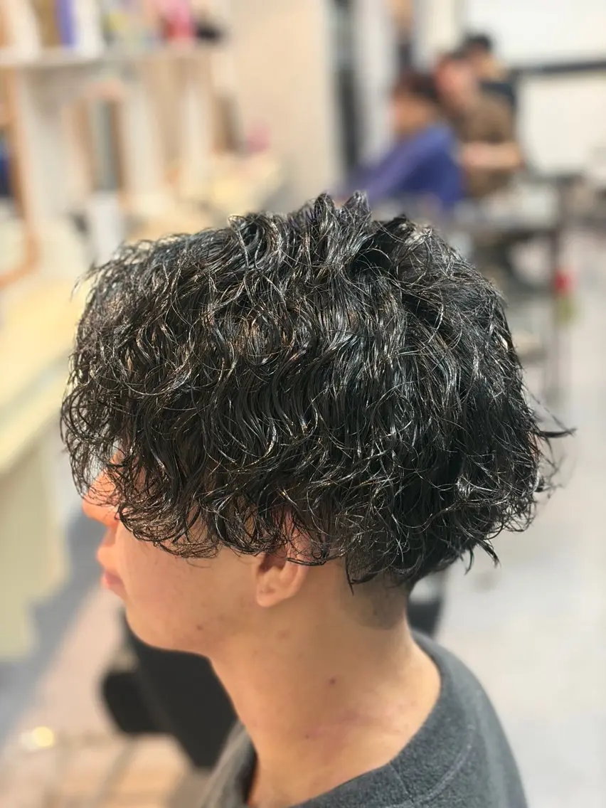 パーマ メンズ カット パーマ メンズ特化/パーマ/ フェードWATARUのヘアスタイル