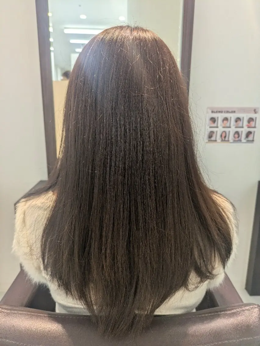 ロング カラー ブラウンカラー ココアブラウン カット ヘアカラー Ryu/ハイトーン/ レイヤーカットのヘアスタイル
