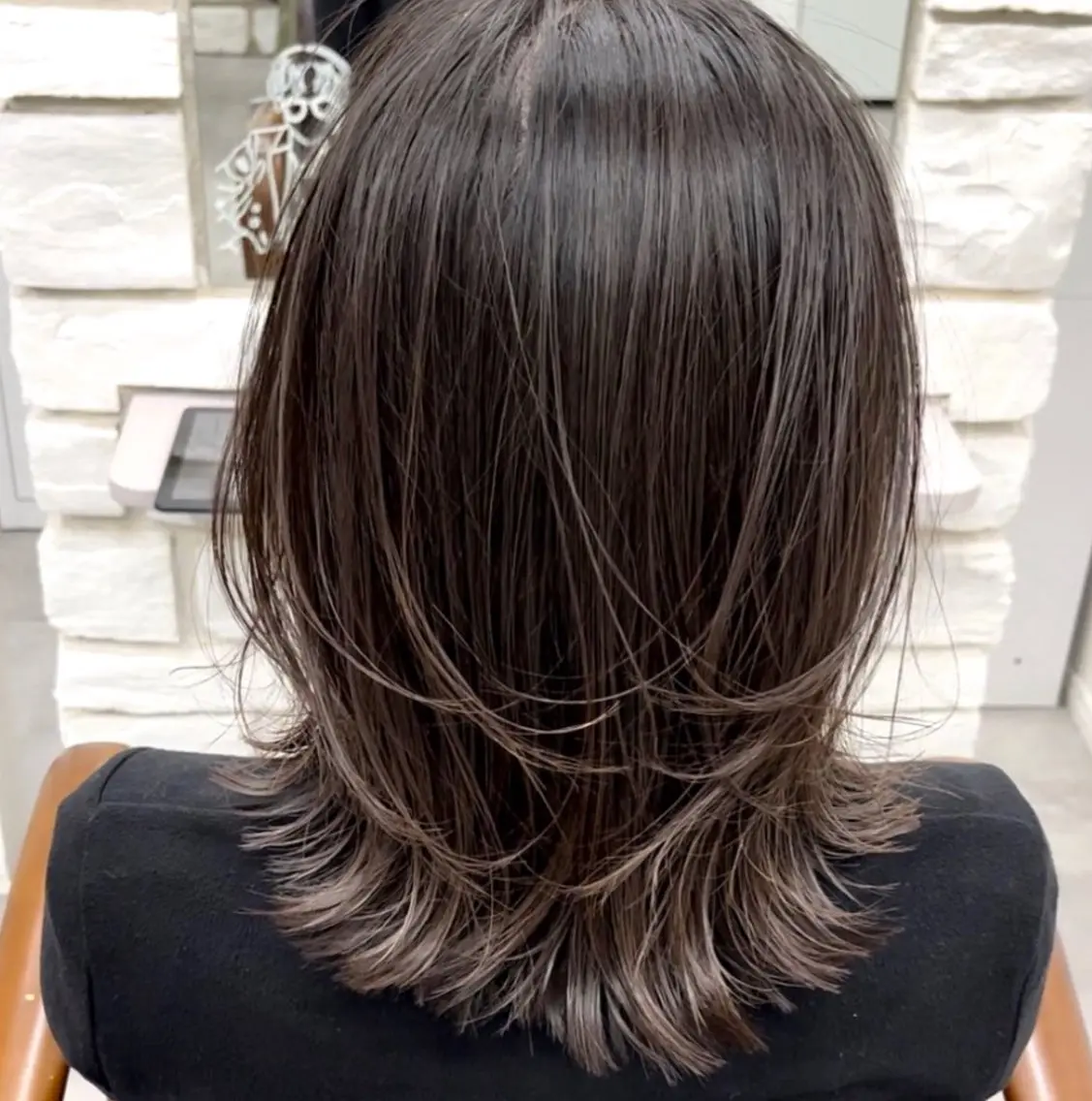 ミディアム カラー カット ヘアカラー 似合わせ美髪ヘア✨ 天王寺.阿倍野🌈のヘアスタイル