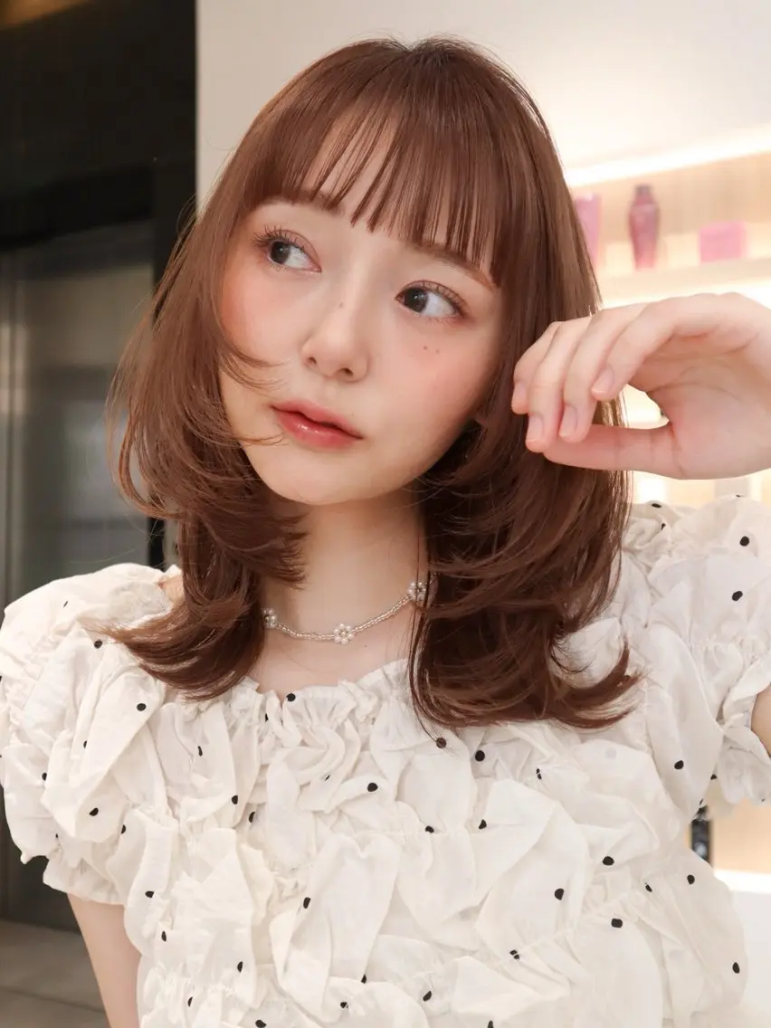 セミロング トリートメント カット rico/暖色カラー /レイヤーカットのヘアスタイル