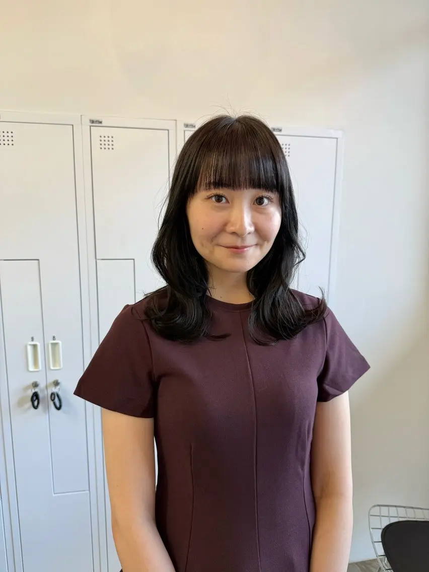 ミディアム カット ヘアカラー トリートメント 近藤 千裕のヘアスタイル