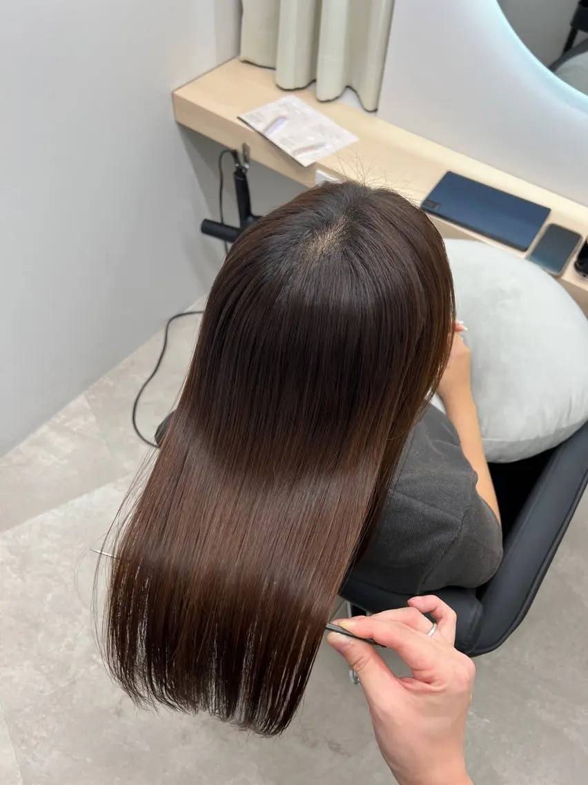 ロング ヘアカラー 縮毛矯正 トリートメント 🌈髪質改善 縮毛矯正特化🌈松田のヘアスタイル