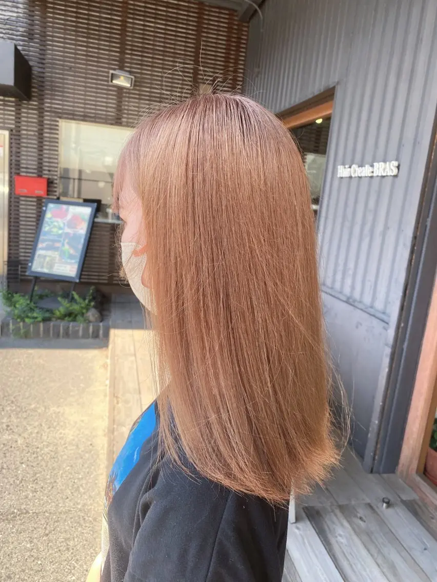 🙇🏻‍♀️リピーター様のみ🙇🏻‍♀️ダブルカラー(1回ブリーチ)+ブロンドプラストリートメントの写真