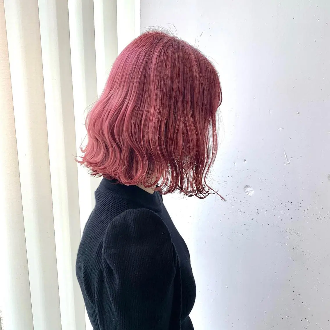 ミディアム カラー ヘアアレンジ ブリーチ ピンクカラー マツオカ マコのヘアスタイル