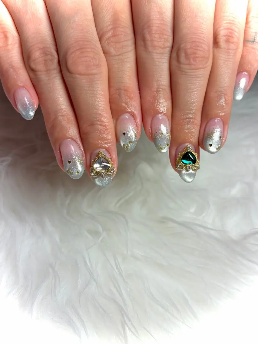ネイル マグネットネイル 冬ネイル Nail room Aのネイルデザイン