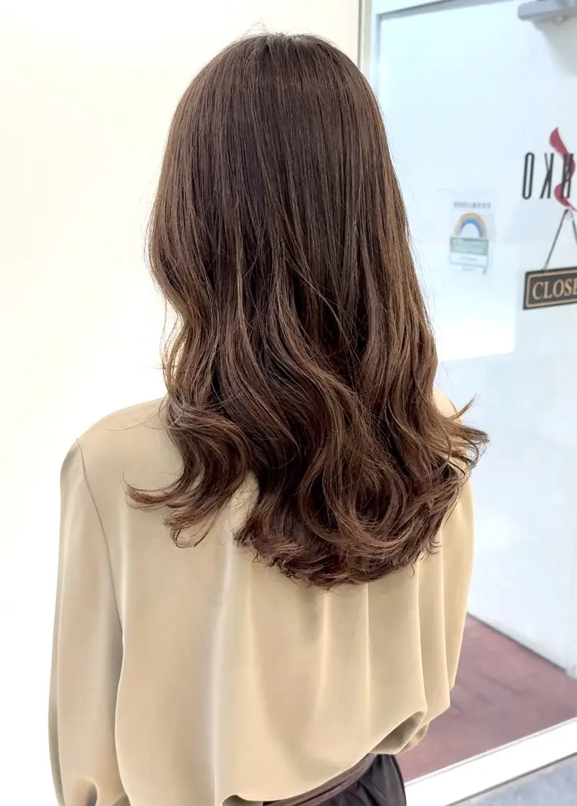 ロング パーマ カット パーマ トリートメント デジタルパーマ 🌀ボブ　萩原　龍のヘアスタイル