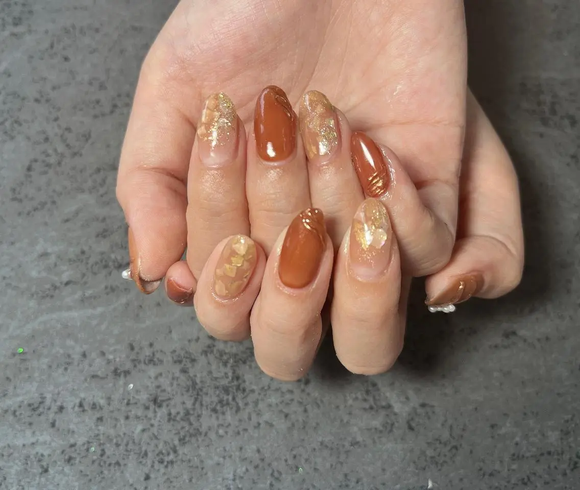 ネイル ミラーネイル ニュアンスネイル Mimi Nailのネイルデザイン