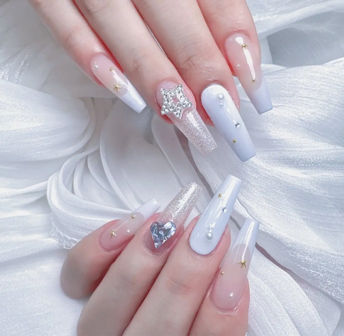 ネイル ハンドネイル M🌷nail 長さだし専門店のネイルデザイン