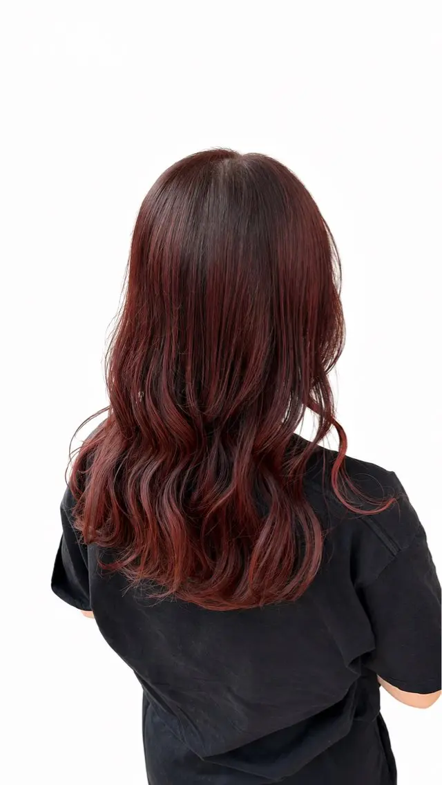 セミロング カット ヘアカラー トリートメント 国府田 裕のヘアスタイル
