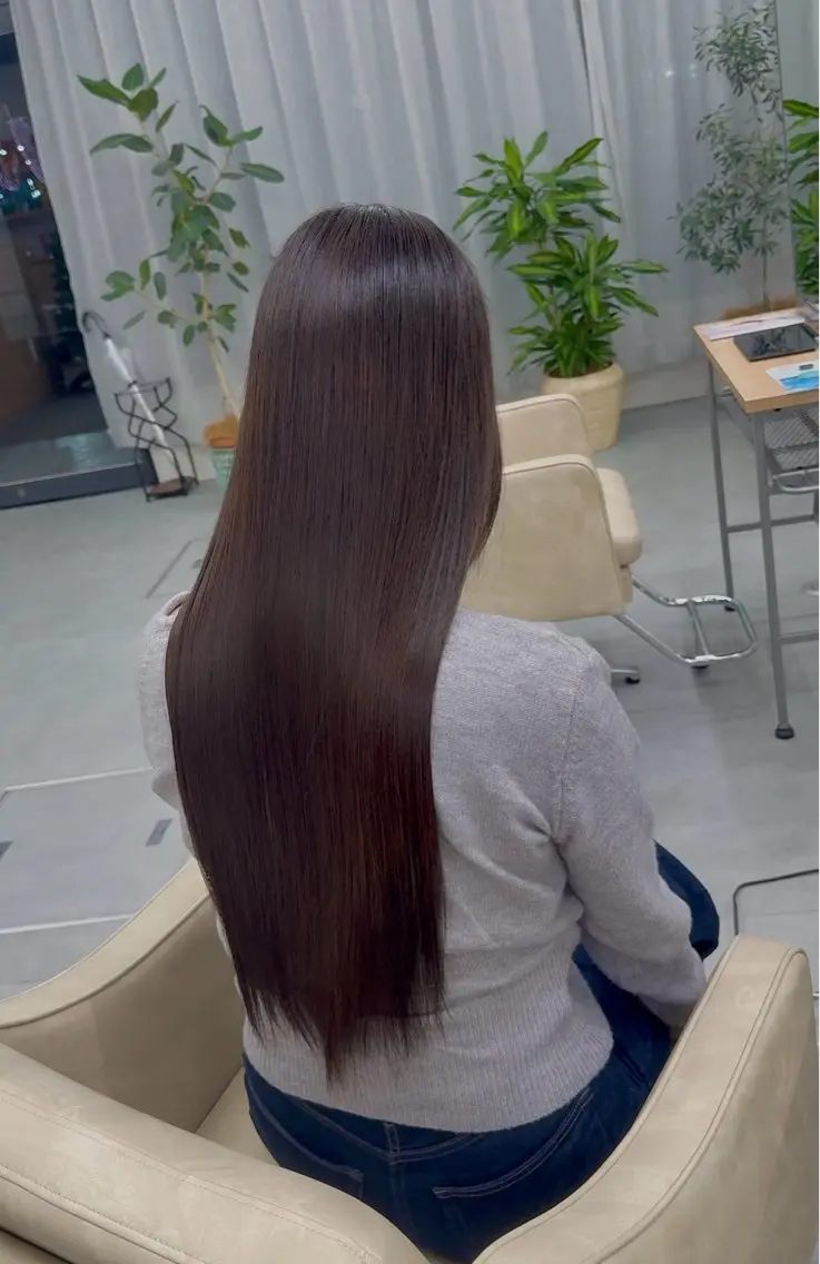ロング カラー 髪質改善 トリートメント 浅見 茉美のヘアスタイル