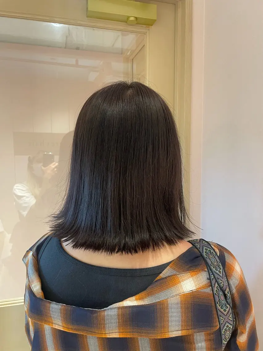 ミディアム ヘアカラー トリートメント ヘッドスパ マホ/日吉/髪質改善 /レイヤー/ガーリーのヘアスタイル