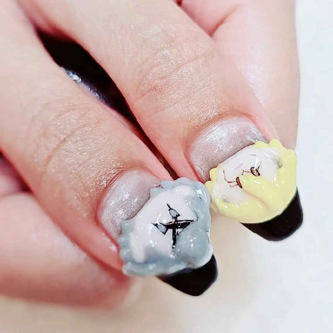 ネイル 手描きアート&推し活 🌟Wisteriaのネイルデザイン
