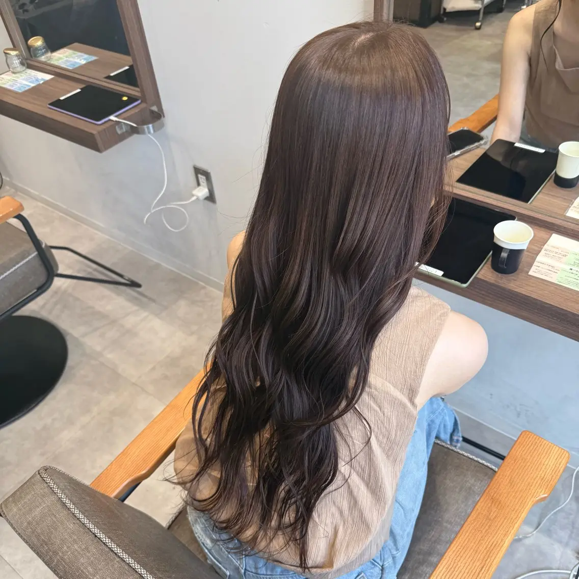 セミロング カット トリートメント ルナ🫐縮毛矯正 🫐髪質改善のヘアスタイル