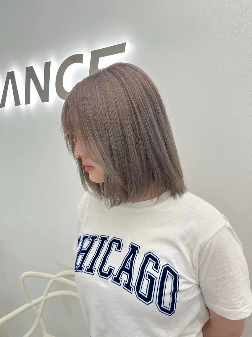 セミロング カラー パーマ ヘアアレンジ メンズ ヘアカラー ♡ 𝐑𝐈𝐎♡のヘアスタイル