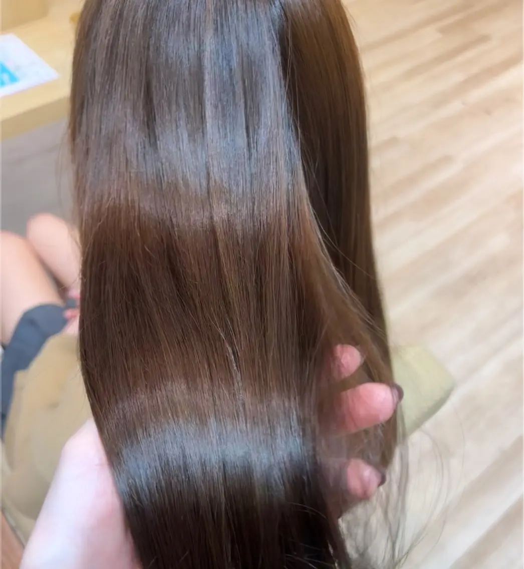 ロング カラー ブラウンカラー 透明感カラー イルミナカラー マロンブラウン カット ヘアカラー トリートメント ✧HINA✧ 韓国風/レイヤーのヘアスタイル