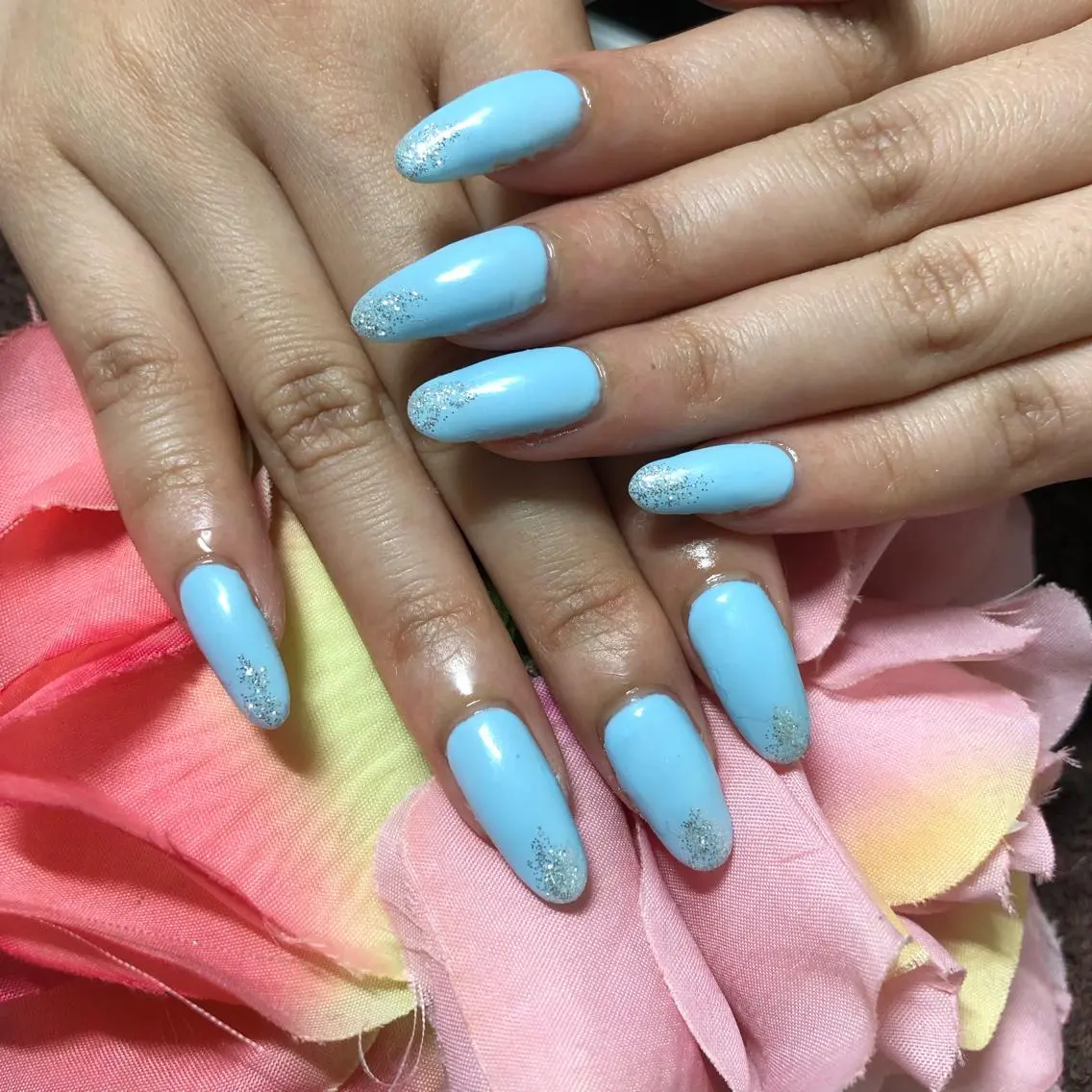 ミディアム ネイル ハンドネイル 《LB》ラブリエ Nail&eyeのマツエク・マツパデザイン