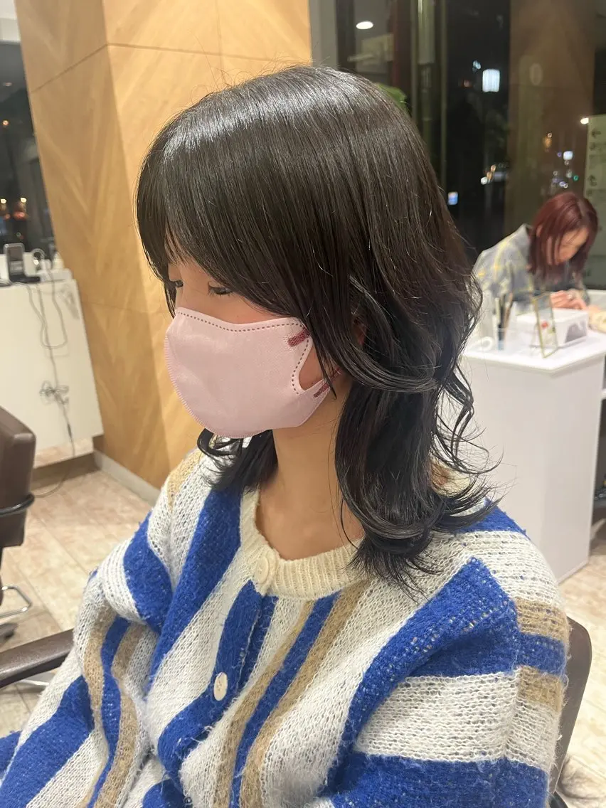 ミディアム くびれヘア 似合わせカット 小顔似合わせカット/ レイヤー/maiのヘアスタイル