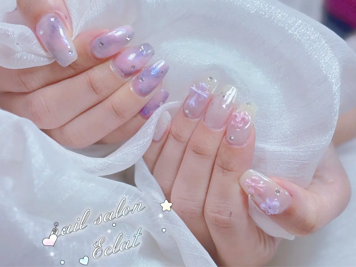 ネイル ハンドネイル ハンドケア ネイルサロンエクラ 🫧Shizukaのネイルデザイン
