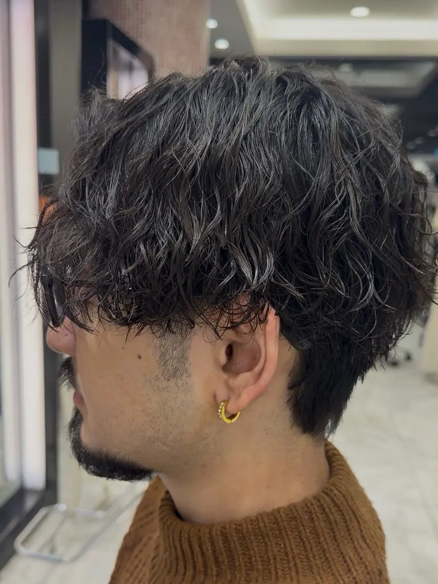 メンズ カット パーマ 💈メンズ特化/ 毛流れren🎸のヘアスタイル
