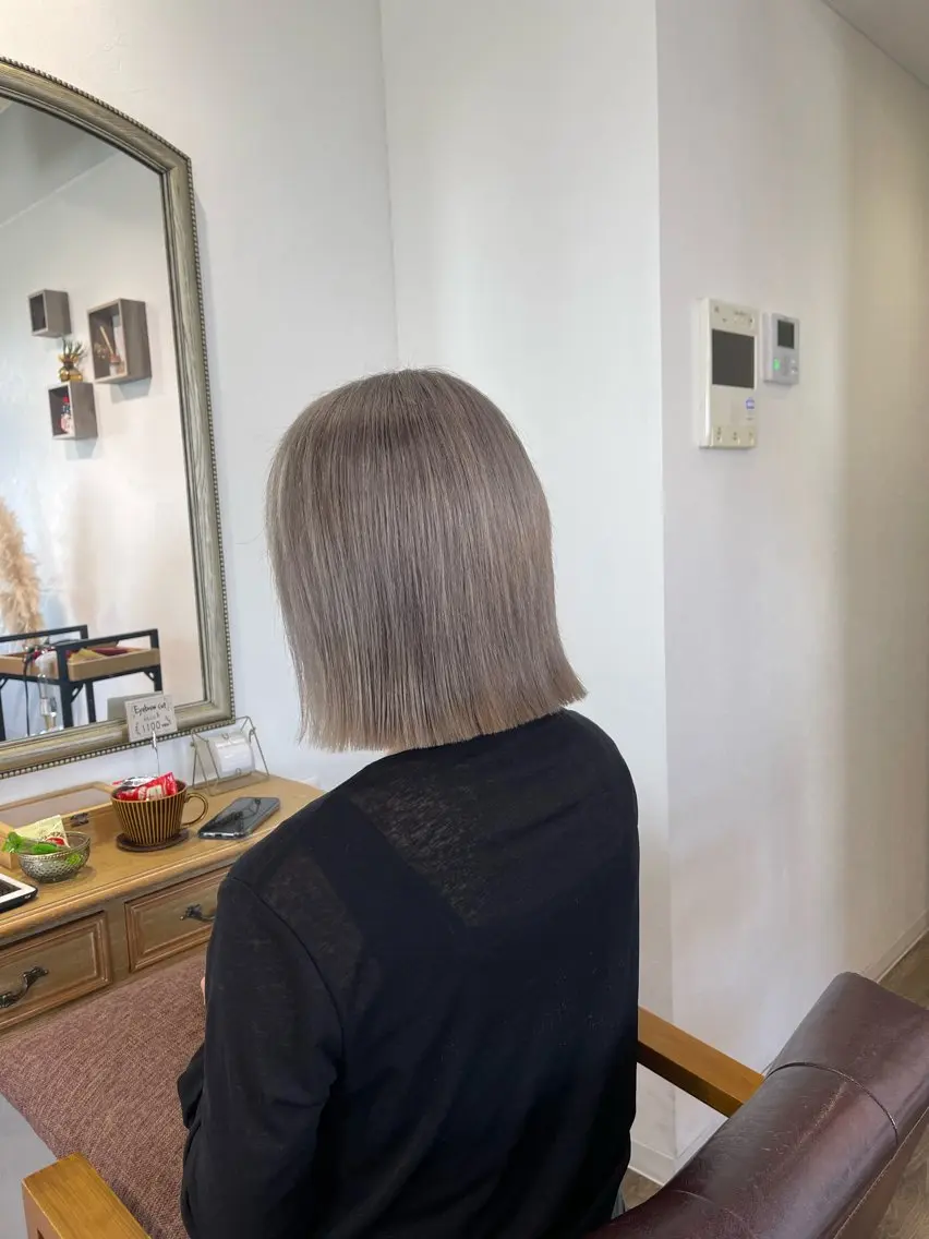ミディアム カラー ヘアカラー Felice Erikaのヘアスタイル