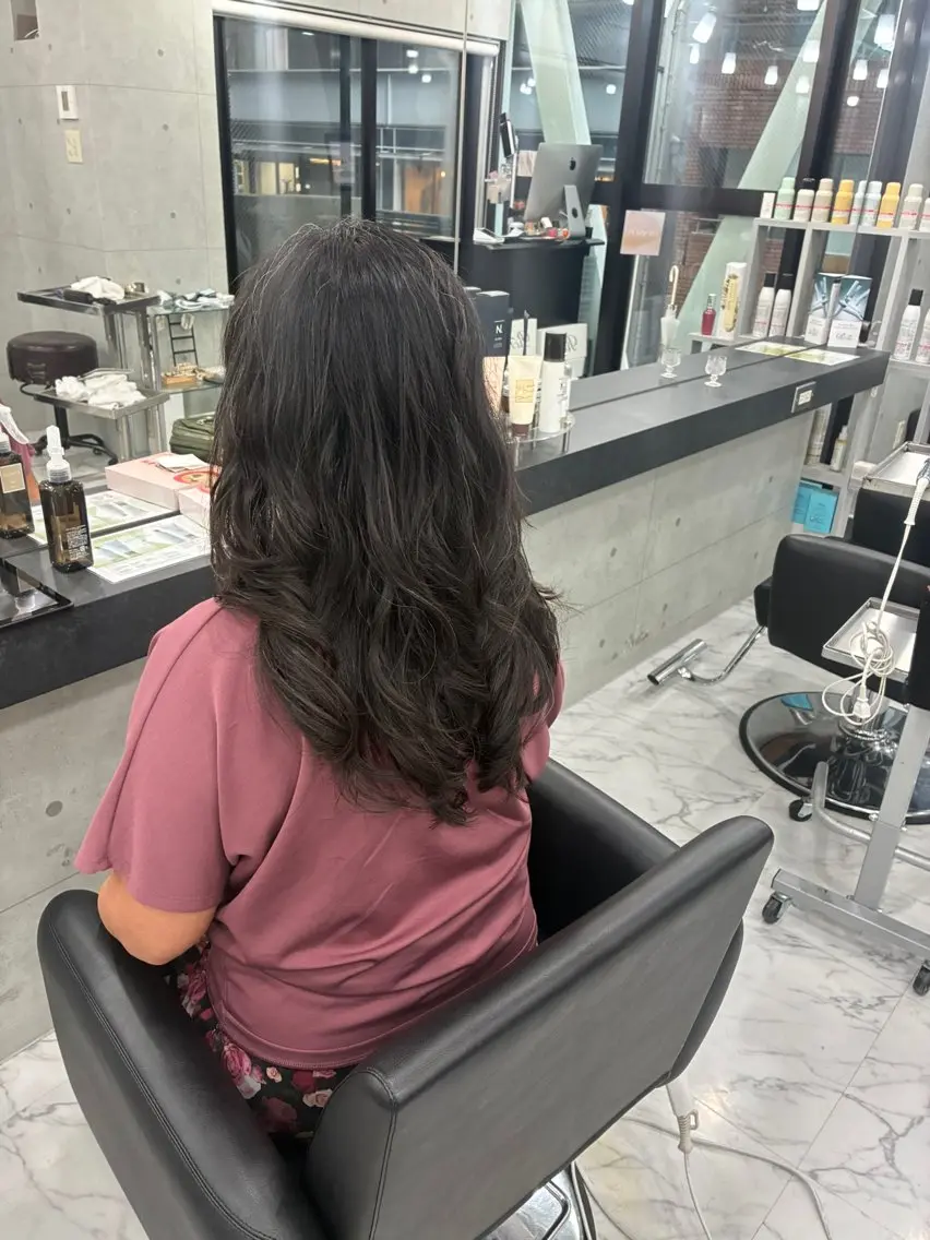 ロング パーマ カット パーマ Endearing 🌟銀座のヘアスタイル