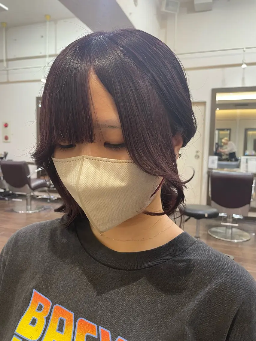 前髪、顔周りカットの写真