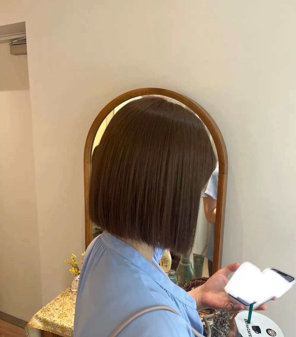 ショート ボブ 加藤 風花のヘアスタイル